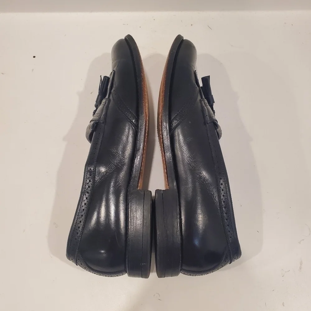 Allen Edmonds Bridgeton Kiltie & Tassel Black Slip On Loafer Mens 11.5 D